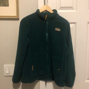 L.L. Bean green Fleece Pullover